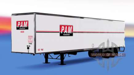 All-metal semitrailer PAM for American Truck Simulator