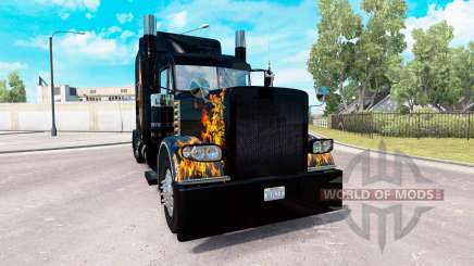 Ghost Rider skin for the truck Peterbilt 389 for American Truck Simulator