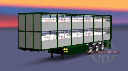 Semitrailer-cattle carrier Ferkel Trans v2.0 for Euro Truck Simulator 2