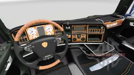 The Dark Line Exclusive interior v2.0 for Scania for Euro Truck Simulator 2