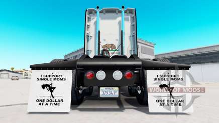 Mudguards I Support Single Moms v1.5 for American Truck Simulator