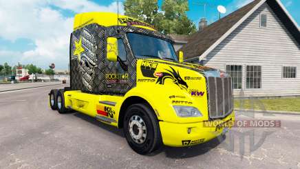 Rockstar Energy skin for the truck Peterbilt for American Truck Simulator