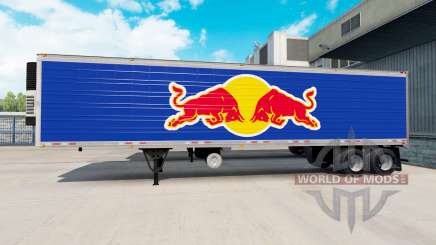 Skin Red Bull on the semitrailer-the refrigerator for American Truck Simulator