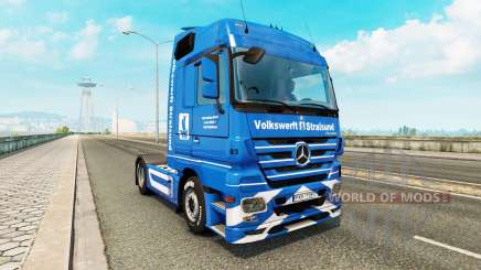 Volkswerft Stralsund skin for truck Mercedes-Benz for Euro Truck Simulator 2