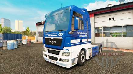 Skin THW tractor MAN for Euro Truck Simulator 2