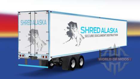 Skin Shred Alaska on the trailer for American Truck Simulator