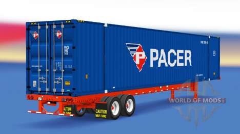 Semitrailer container Pacer for American Truck Simulator