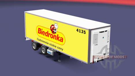 Semitrailer refrigerator Krone Biedronka for Euro Truck Simulator 2