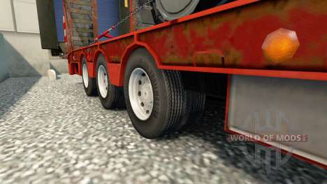 Double wheels for trailers for Euro Truck Simulator 2