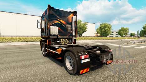 Matte Orange skin for Renault truck for Euro Truck Simulator 2