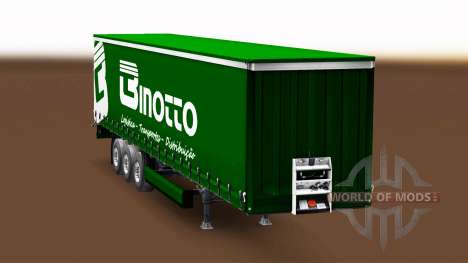 Binotto Transportes skin for trailer curtain for Euro Truck Simulator 2