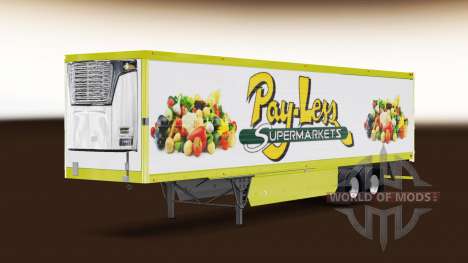 Skin Pay-Less Supermarkets on the trailer for American Truck Simulator