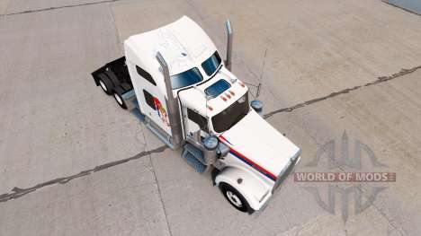 Serbia skin for the Kenworth W900 tractor for American Truck Simulator