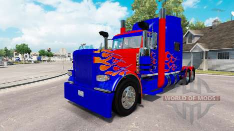 Skin Optimus Prime v2.1 for the truck Peterbilt  for American Truck Simulator