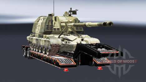 Semi carrying military equipment v1.5 for Euro Truck Simulator 2