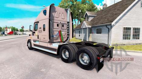 Скин KLLM Transport на Freightliner Cascadia for American Truck Simulator