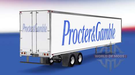 Skin Procter & Gamble trailer for American Truck Simulator