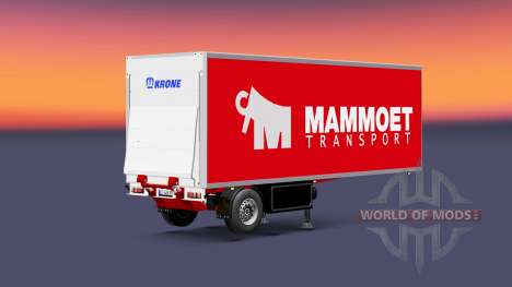 Semitrailer refrigerator Krone Mammoet for Euro Truck Simulator 2