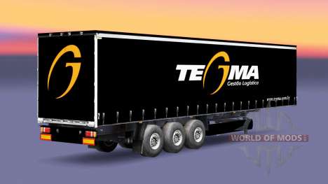 Tegma Logistic skin for trailers for Euro Truck Simulator 2