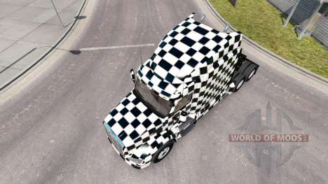 The Checkered skin for the truck Peterbilt for American Truck Simulator