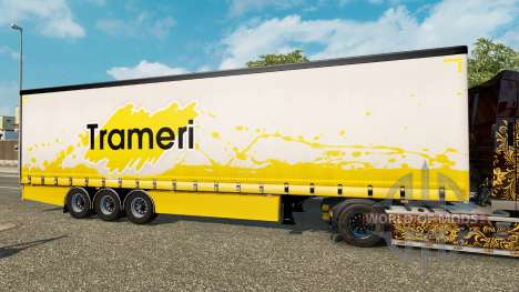 Curtain semitrailer Krone Trameri for Euro Truck Simulator 2