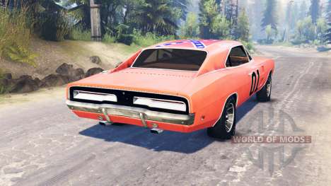 Dodge Charger 1969 General Lee for Spin Tires