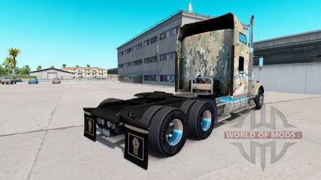 Skin Camouflage on the truck Kenworth T800 for American Truck Simulator