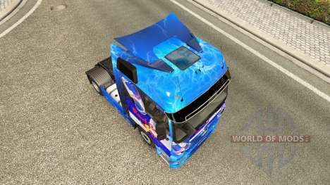 Red Bull skin for the truck Mercedes-Benz for Euro Truck Simulator 2