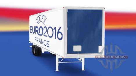 Skin Euro 2016 v2.0 on the semi-trailer for American Truck Simulator