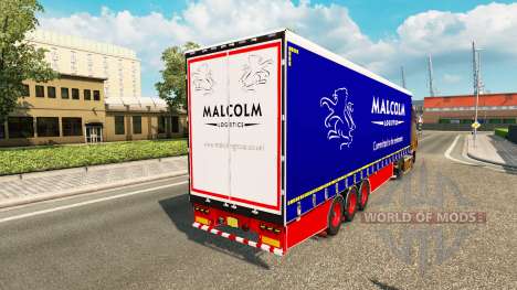 Curtain semitrailer Krone Malcolm for Euro Truck Simulator 2