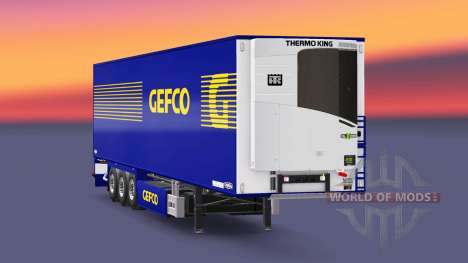 Semi-trailer refrigerator Chereau Gefco for Euro Truck Simulator 2