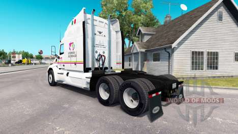 Skin Correos de Mexico for truck Peterbilt for American Truck Simulator