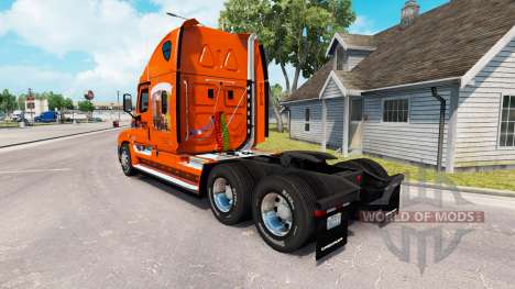 Skin on SCHNEIDER truck Freightliner Cascadia for American Truck Simulator