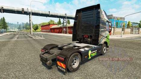 Brasil 2014 skin for Volvo truck for Euro Truck Simulator 2