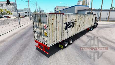 Semitrailer container Vitran for American Truck Simulator