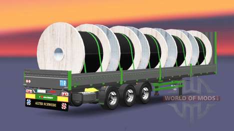 The Kögel cargo cable drums for Euro Truck Simulator 2