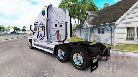 Skin Secured Land for a tractor Freightliner Cas for American Truck Simulator