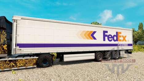 FedEx skin for trailers for Euro Truck Simulator 2