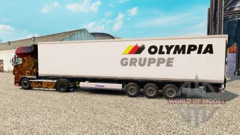 The skin Olympia Gruppe for semi-refrigerated for Euro Truck Simulator 2