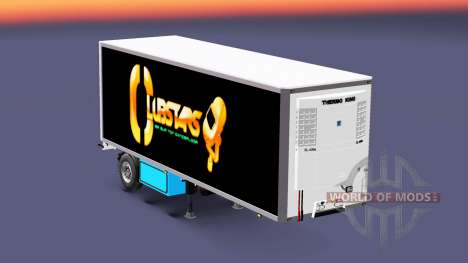 Semitrailer refrigerator Krone Crown Club Stars for Euro Truck Simulator 2