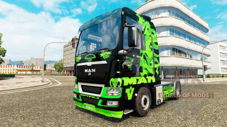 Green Dragon skin for MAN truck for Euro Truck Simulator 2