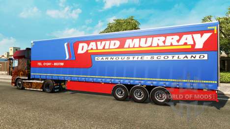 Curtain semitrailer Krone David Murray for Euro Truck Simulator 2