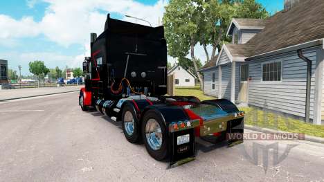 Skin Black & Red for the truck Peterbilt 389 for American Truck Simulator
