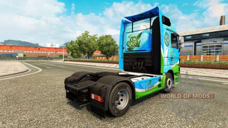 Skin Go Green for tractor Mercedes-Benz for Euro Truck Simulator 2