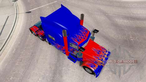 Skin Optimus Prime v2.1 for the truck Peterbilt  for American Truck Simulator