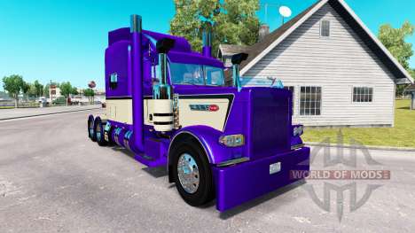 Metallic Purple skin for the truck Peterbilt 389 for American Truck Simulator
