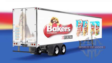 Skin Bakers on the trailer for American Truck Simulator