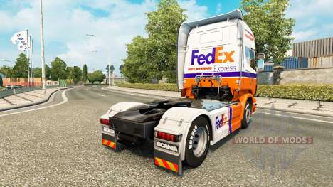 FedEx Express skin for Scania truck for Euro Truck Simulator 2