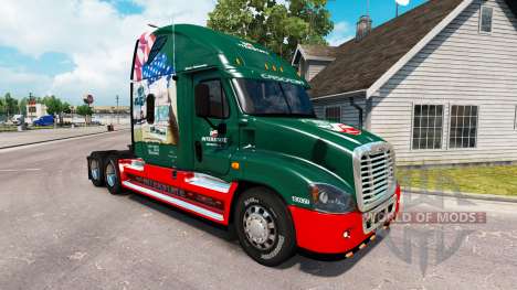 Скин INTERSTATE 80 Year на Freightliner Cascadia for American Truck Simulator