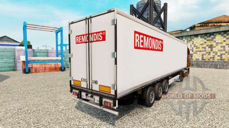 Skin Remondis on the semitrailer-the refrigerato for Euro Truck Simulator 2
